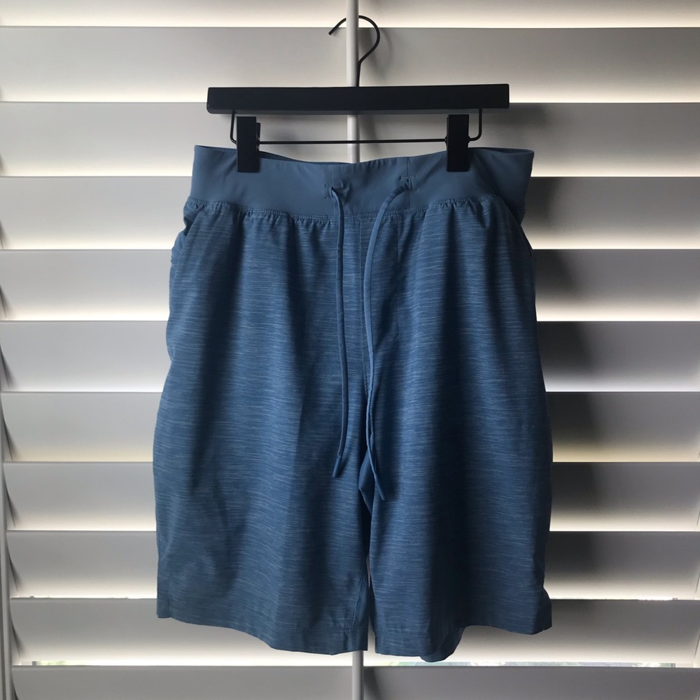 mens blue lululemon shorts
